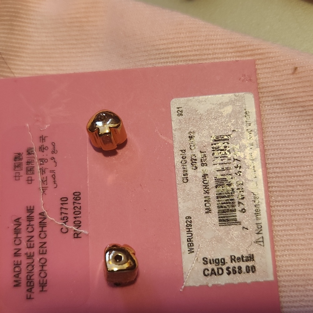 Kate Spade Gold and Silver Stud Earrings - Picture 5 of 5